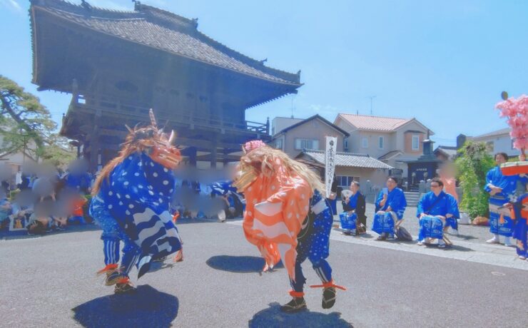 4月19日「石原のささら獅子舞」へ
