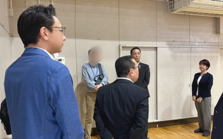 県立川口工業高校を視察